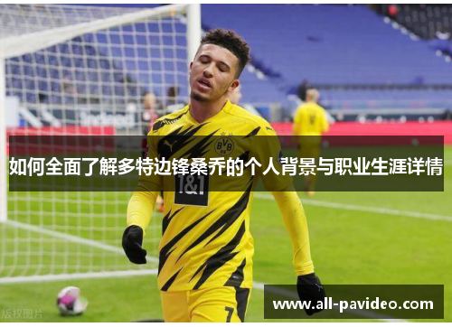 如何全面了解多特边锋桑乔的个人背景与职业生涯详情 如何全面了解多特边锋桑乔的个人背景与职业生涯详情
