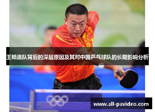 王皓退队背后的深层原因及其对中国乒乓球队的长期影响分析
