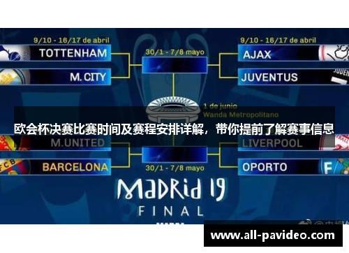 欧会杯决赛比赛时间及赛程安排详解，带你提前了解赛事信息