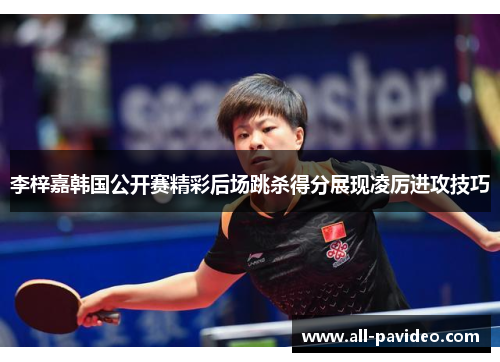 李梓嘉韩国公开赛精彩后场跳杀得分展现凌厉进攻技巧 李梓嘉韩国公开赛精彩后场跳杀得分展现凌厉进攻技巧